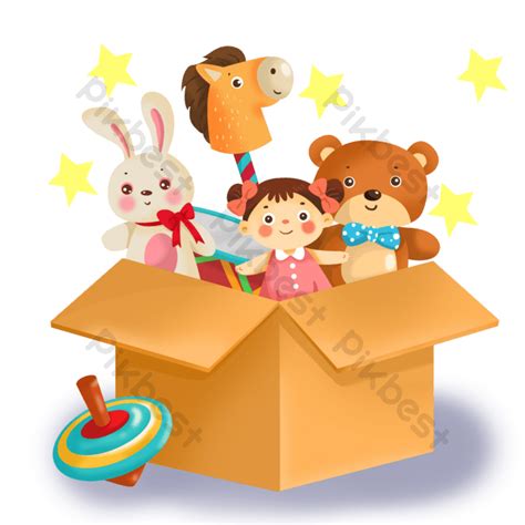 laruan clip art|Karton Ng Mga Laruan Clipart Ilustrasyon Imahe ng PNG PSD.